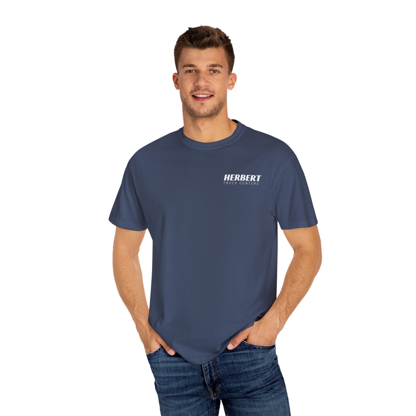 Small Logo Herbert Truck Centers Comfort Colors T-shirt