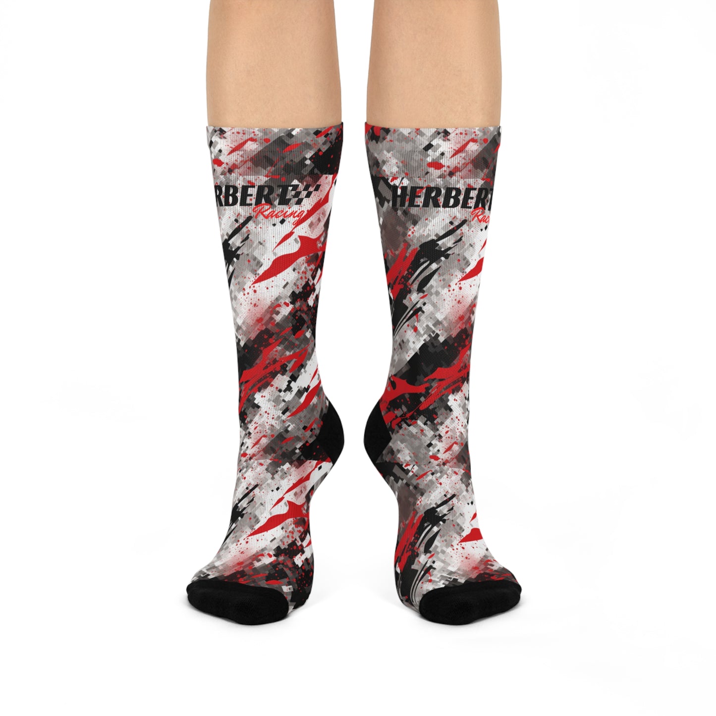 Herbert Racing Splatter Camo Crew Socks