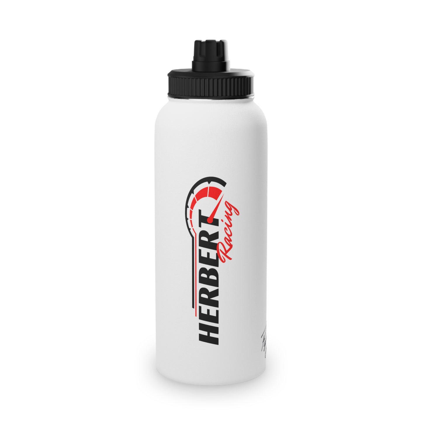 Herbert Racing Stainless Steel Water Bottle, Sports Lid