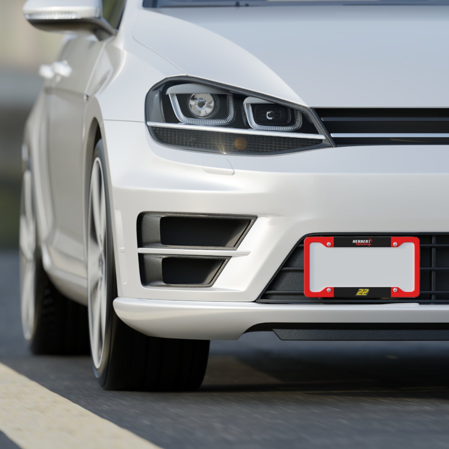 Herbert Racing License Plate Frame