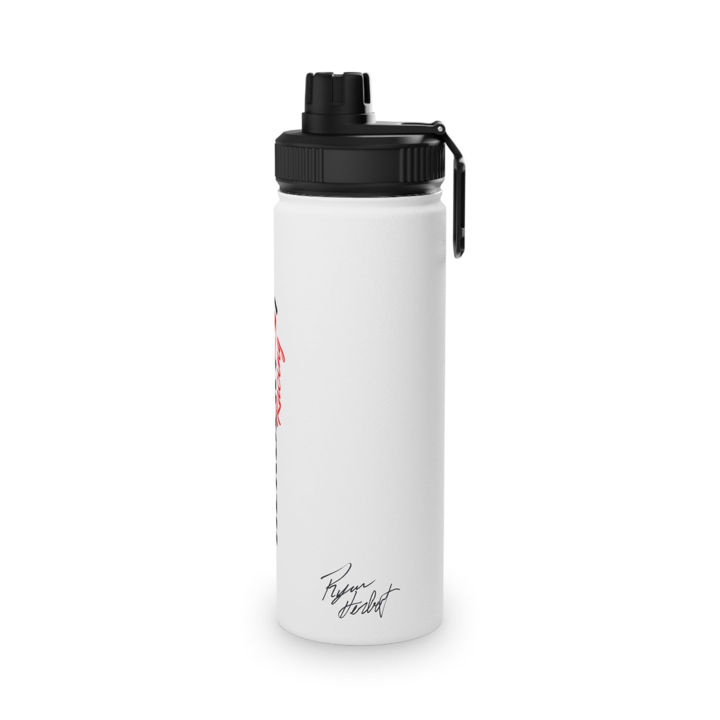 Herbert Racing Stainless Steel Water Bottle, Sports Lid