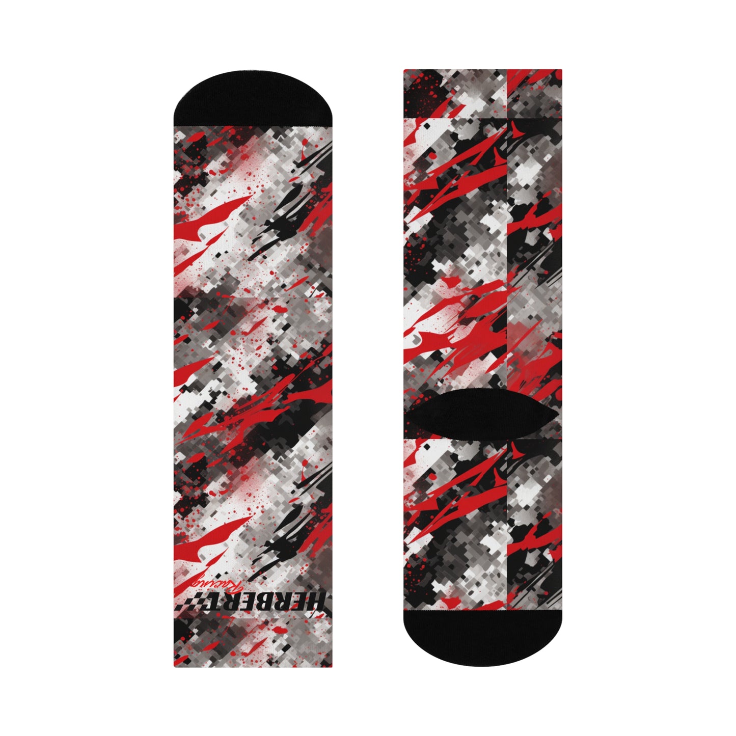 Herbert Racing Splatter Camo Crew Socks