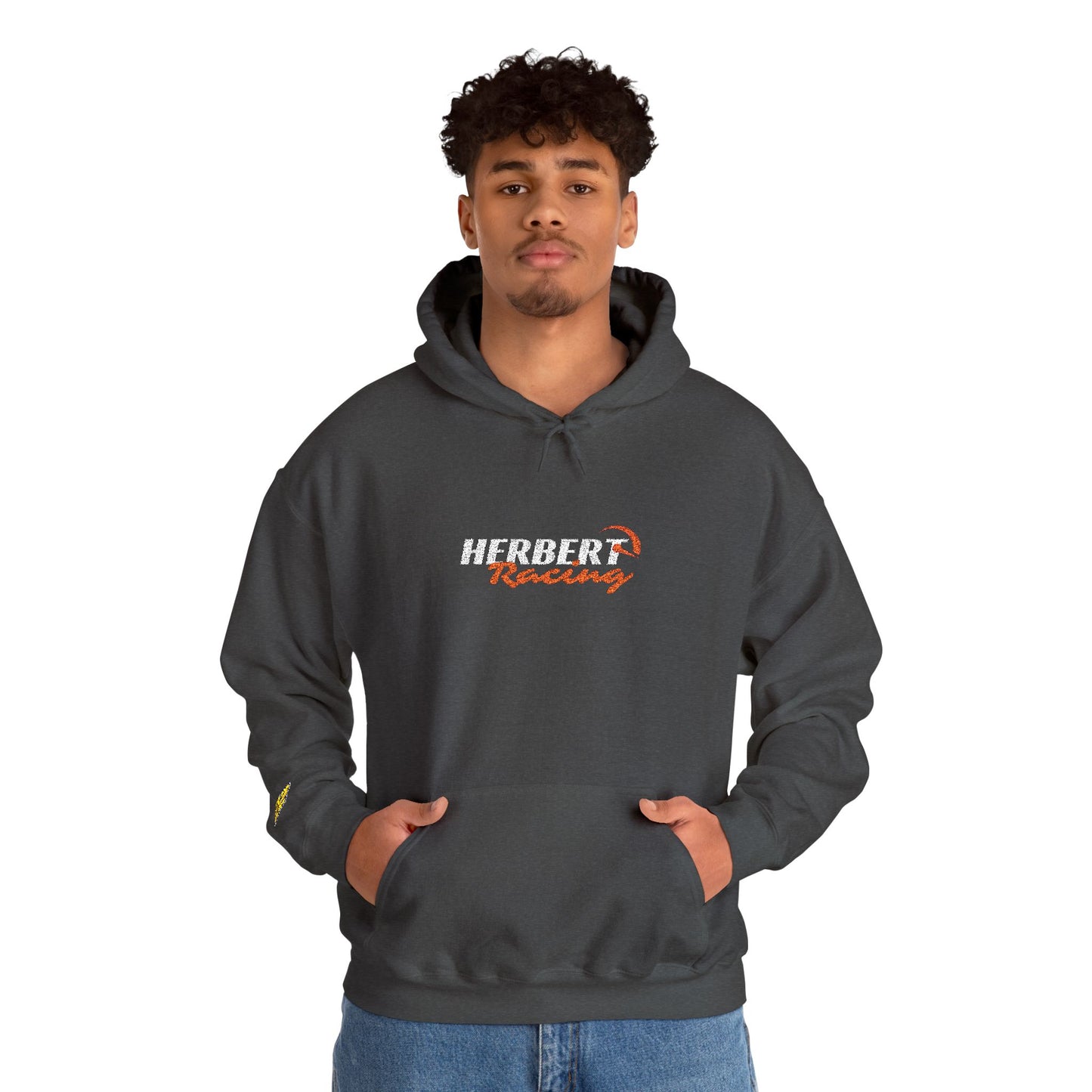 Herbert Racing White Logo Hoodie