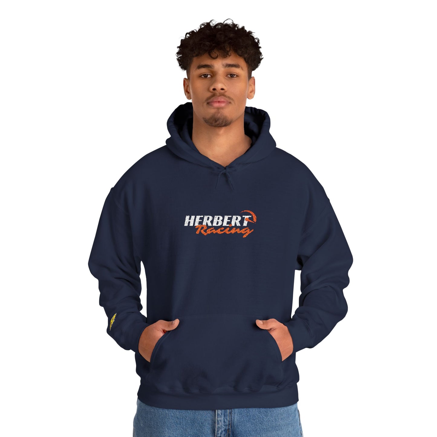 Herbert Racing White Logo Hoodie