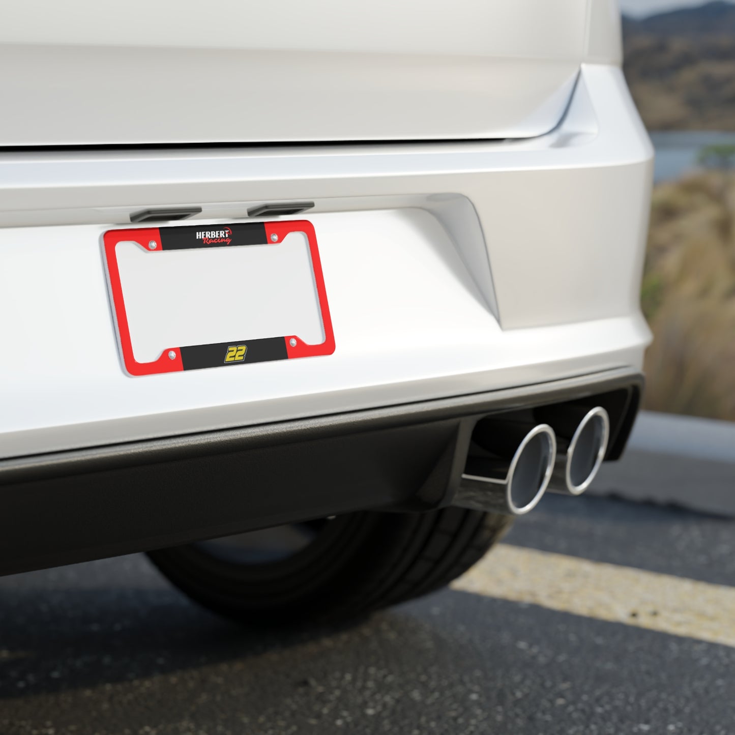 Herbert Racing License Plate Frame